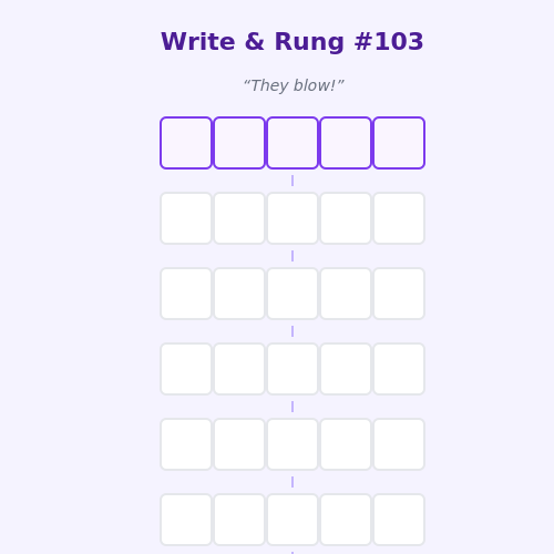 Write and Rung screen
