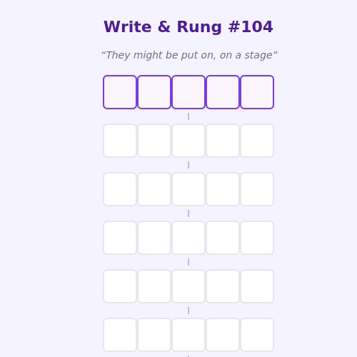 Write and Rung screen
