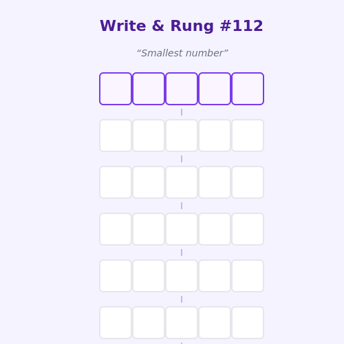 Write and Rung screen