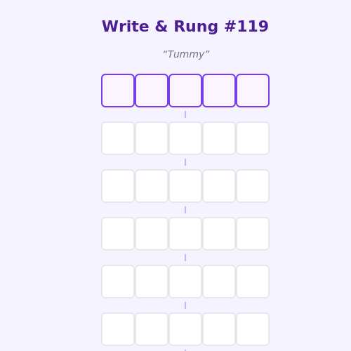 Write and Rung screen