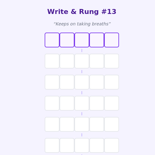 Write and Rung screen