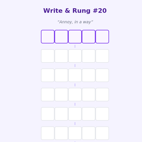 Write and Rung screen