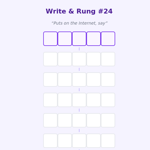 Write and Rung screen