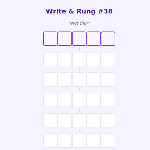 Write and Rung screen