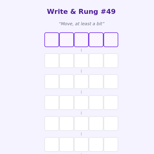 Write and Rung screen