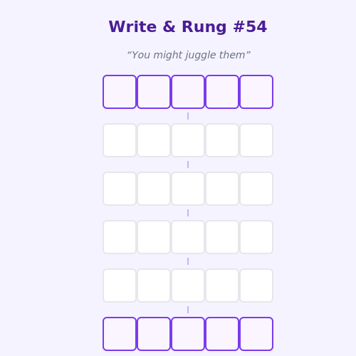 Write and Rung screen