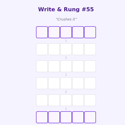 Write and Rung screen