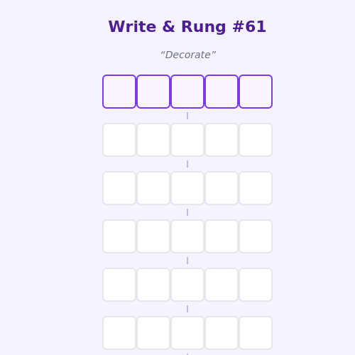 Write and Rung screen