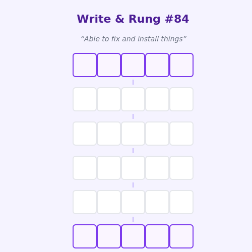 Write and Rung screen