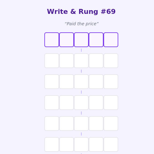 Write and Rung screen